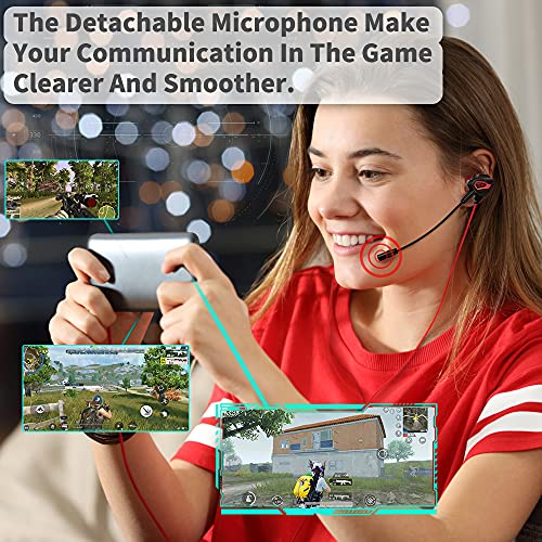 VersionTECH. Écouteurs de jeu filaires avec double-3