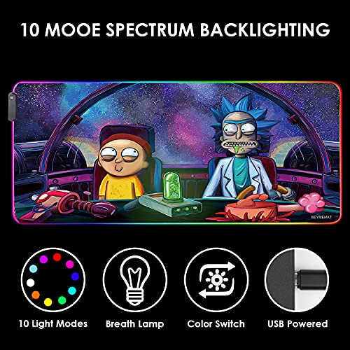 Envysun Tapis de souris RGB LED Light-3