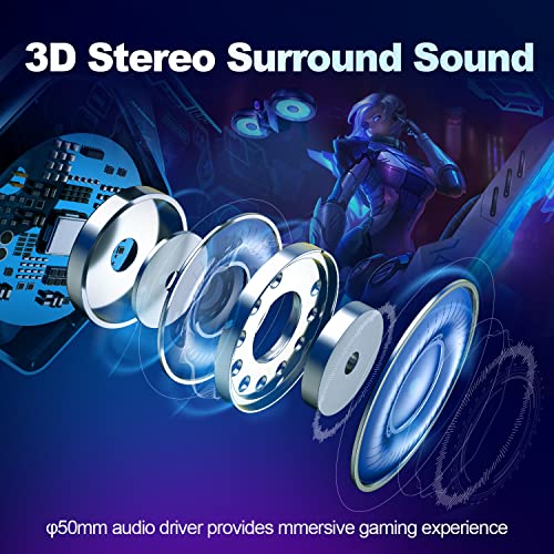 Casque de jeu Bluedee pour PS5 PS4-3