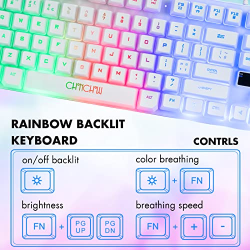 CHONCHOW White Rainbow 19 Clavier de jeu-3