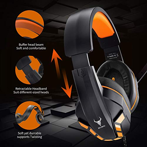 Casque de jeu Kikc PS4 avec micro-4