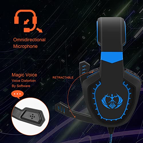 Anivia Casque d'ordinateur filaire avec microphone Mise-5