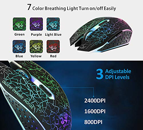 Souris de jeu sans fil TENMOS M2