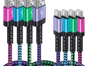Lot de 4 câbles de chargeur C