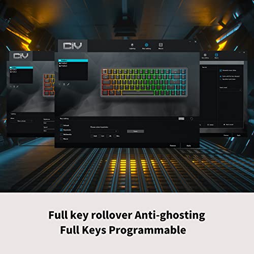 Clavier de jeu mécanique Bluetooth filaire/sans fil-5