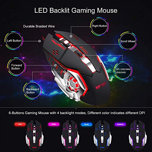 Ensemble clavier et souris de jeu arc-en-ciel