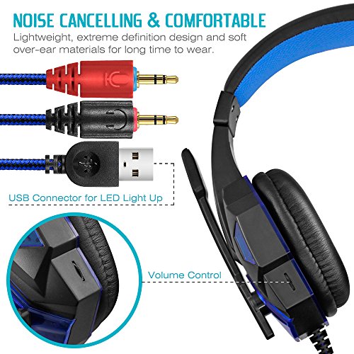 Casque de jeu avec micro et lumière-4