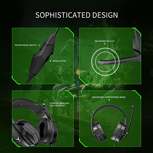 Kikc Casque de jeu PS4 avec micro-5