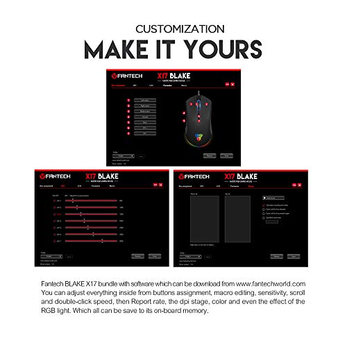 FANTECH Blake X17 Advanced Wired Gaming Mouse