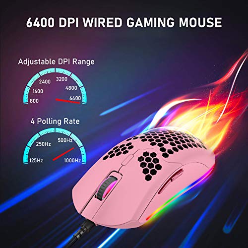 Souris de jeu filaire légère