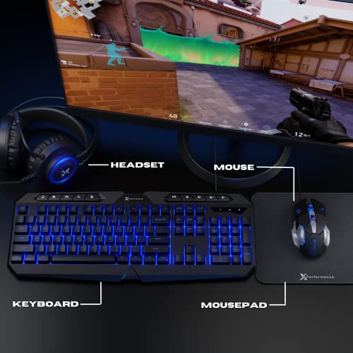 Clavier et souris de jeu et casque-3
