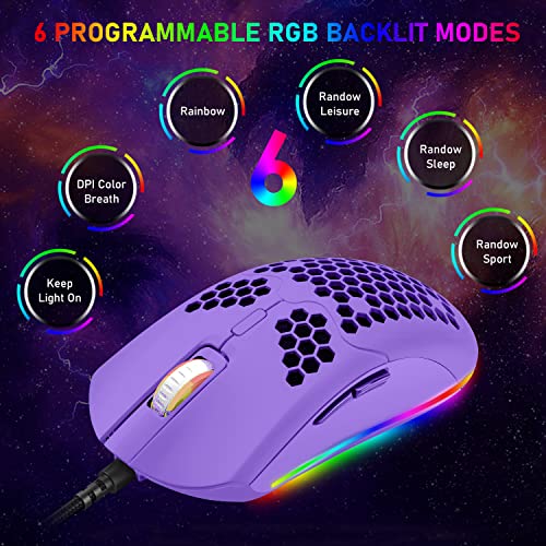 Souris de jeu filaire légère