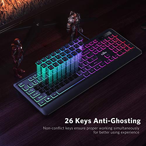 Clavier de jeu Fiodio Rainbow Membrane