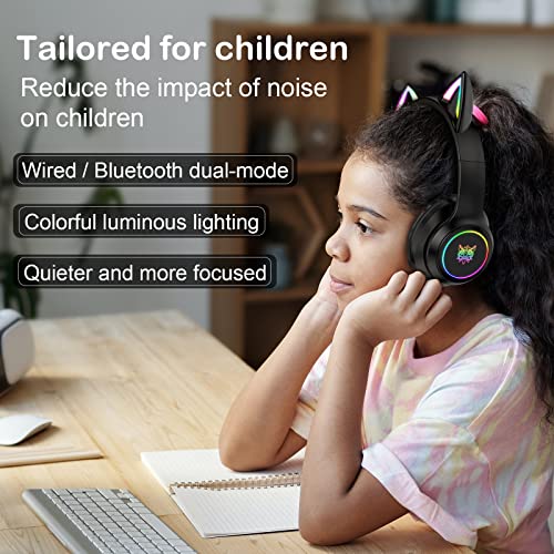 SIMGAL Casque d'écoute Bluetooth pour enfants