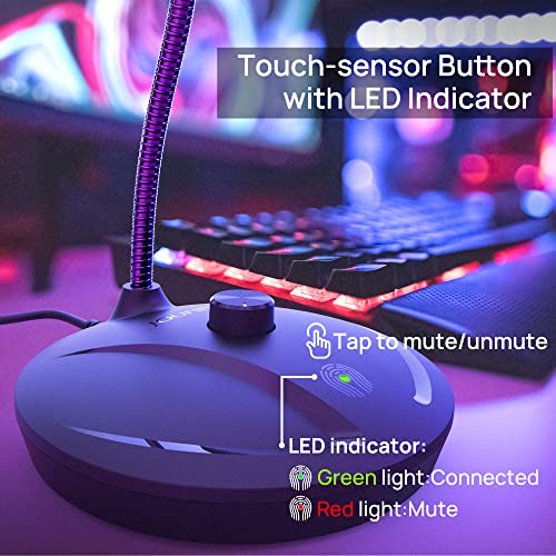 JOUNIVO Microphone USB pour ordinateur