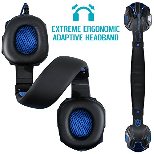 Casque de jeu avec micro et lumière-5