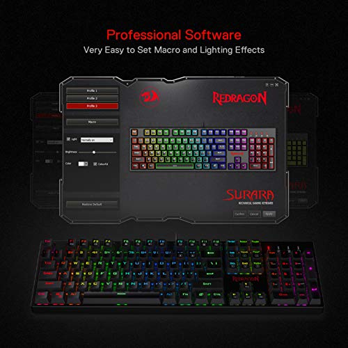 Redragon K582 SURARA RGB LED Clavier de-4