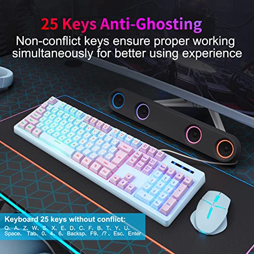 Clavier de jeu filaire USB avec rétroéclairage-3