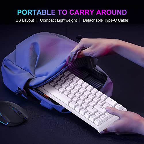 NPET K62 Clavier de jeu filaire 60-4