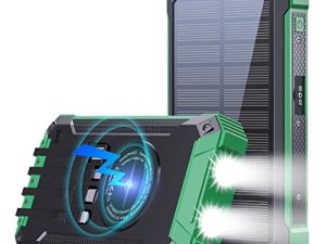 GOODaaa Batterie Externe Solaire 36000mAh Construit en