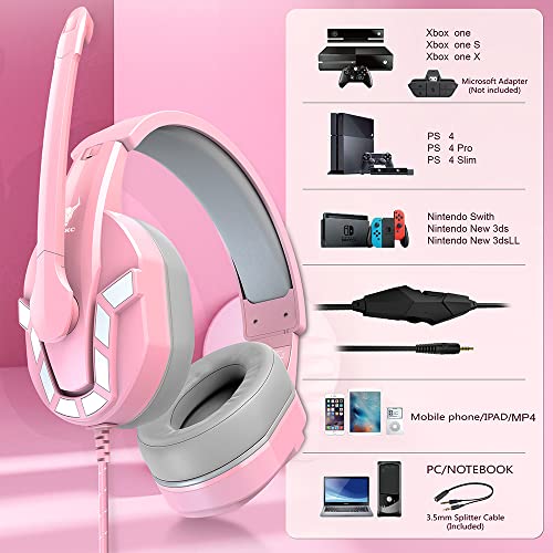 Kikc PS4 Casque de jeu avec micro-4