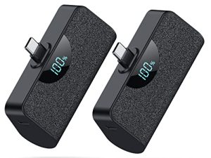 [Lot de 2] Mini chargeur portable USB-C