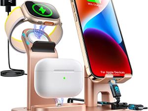 ZIYEVR Station de charge 4 en 1