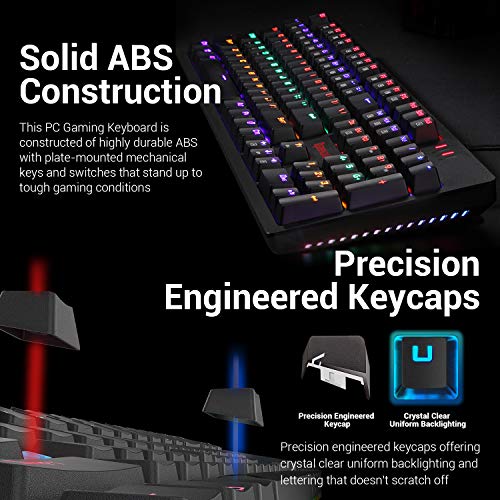 Redragon S117 Clavier Gaming Souris Combo Mécanique-4