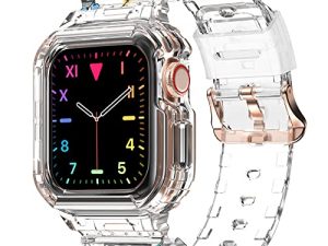 amBand Compatible pour Apple Watch Clear Band