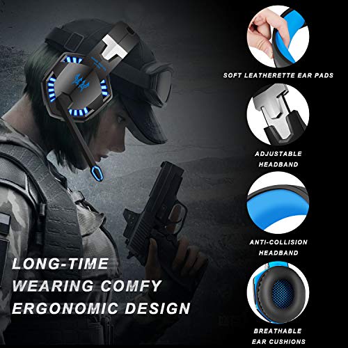 Casque de jeu avec micro pour PC