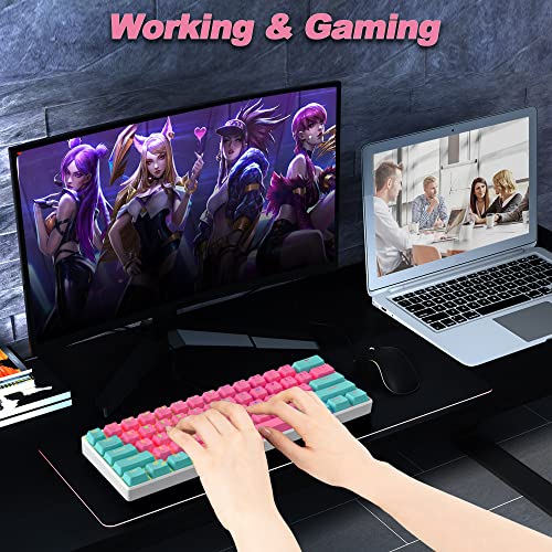 Fogruaden Clavier de jeu mécanique sans fil-5