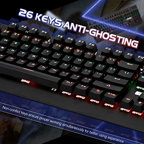 YSCP Clavier de Jeu Mécanique RGB Illumination-4