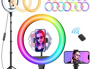 TODI 12" RGB Ring Light avec trépied