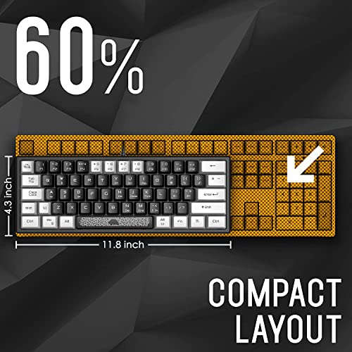 Clavier et souris de jeu 60 %-3
