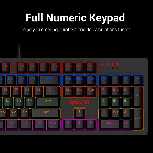 Redragon S117 Clavier Gaming Souris Combo Mécanique-5