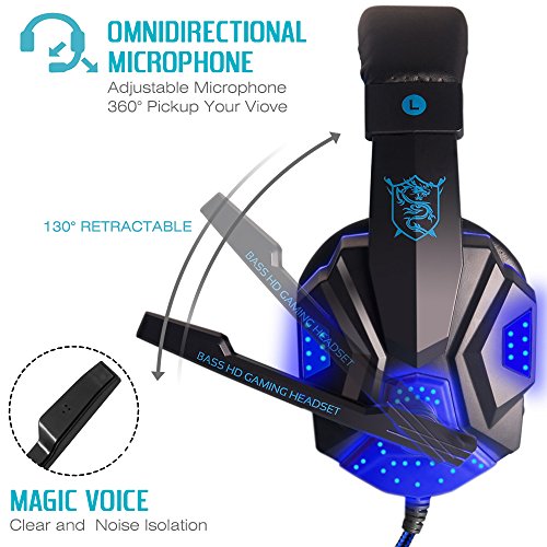 Casque de jeu avec micro et lumière-3