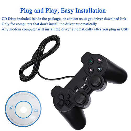 Manette de jeu filaire USB pour PC-5