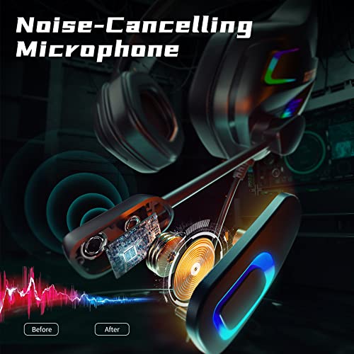 Tatybo Casque de jeu avec micro pour-4