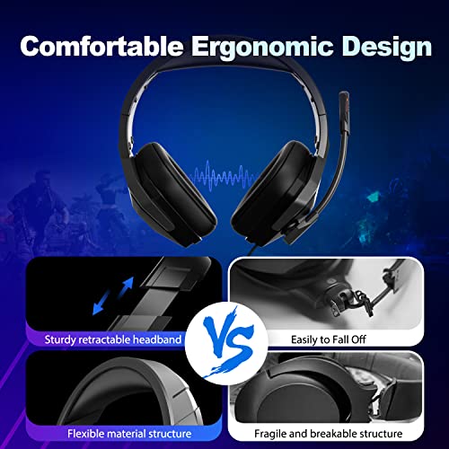 Casque de jeu Bluedee pour PS5 PS4-4