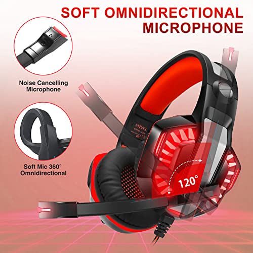 ENVEL Casque de jeu pour PS4 avec-3