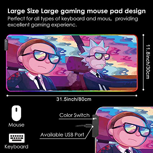 Envysun Tapis de souris RGB LED Light-3