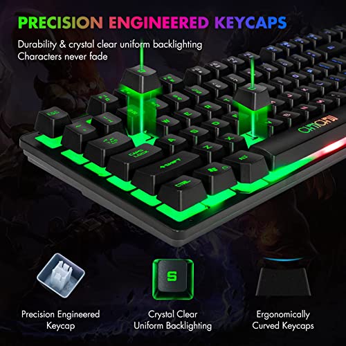CHONCHOW Clavier de jeu compact RVB
