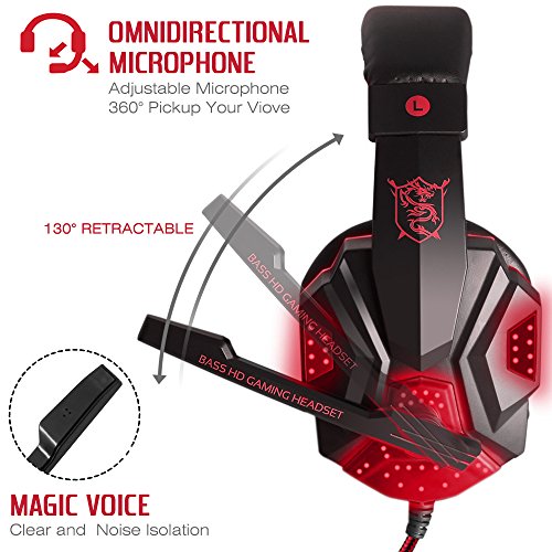 Casque de jeu Dland avec micro