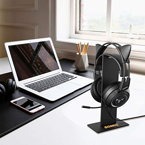 Support de casque de jeu noir SOMIC-5