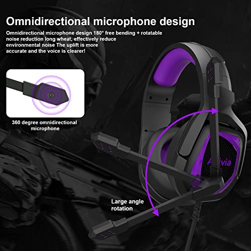 Emonoo Casque filaire avec microphone antibruit pour-3