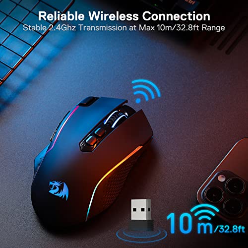Souris de jeu sans fil Redragon M810-4