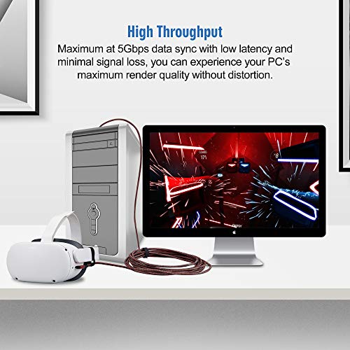 Compatible pour Oculus Quest 2 Link Cable-4
