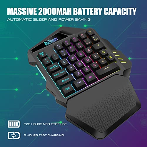 Clavier de jeu sans fil RedThunder à-3