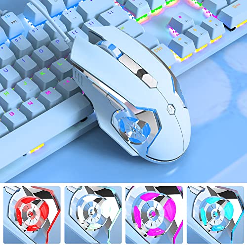 NACODEX AJ120 Souris de jeu bleue programmable-5