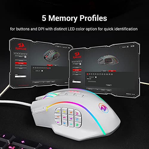 Souris de jeu Redragon M901 RGB rétroéclairé-5